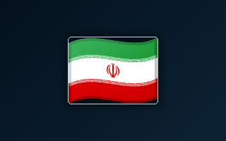 Flag associated with Iran