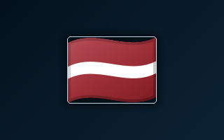 Flag associated with Latvia