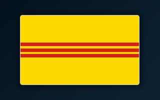 Flag associated with South Vietnam
