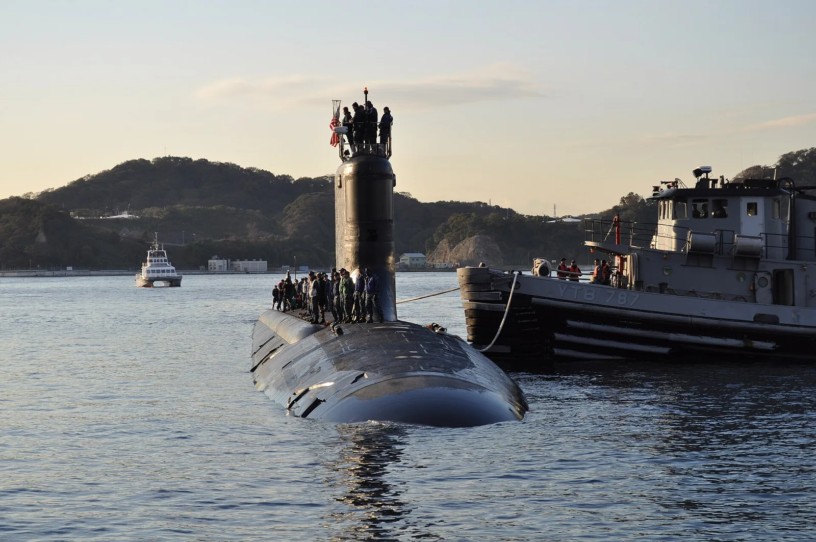 USS Texas (SSN 775) is moored at Fleet Activities Yokosuka as part of its deployment to the western Pacific Region. (U.S. Navy photo by Mass Communication Specialist 1st Class David Mercil/Released)