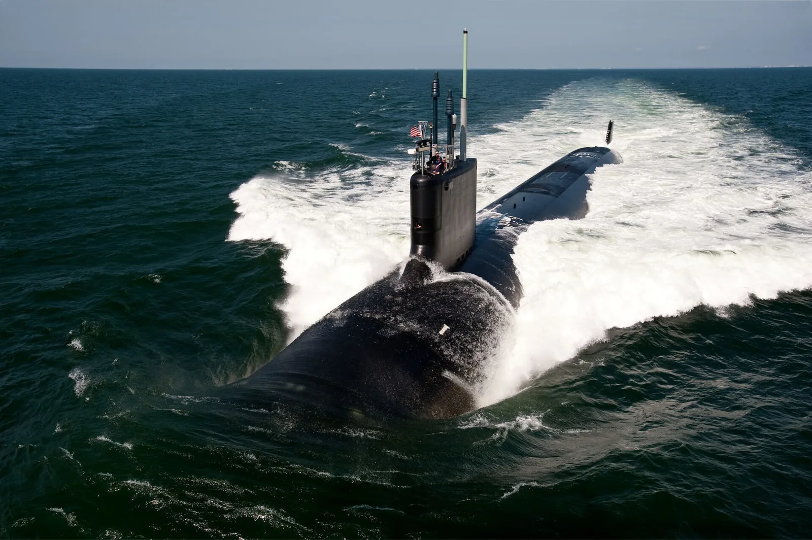 110630-N-ZZ999-002.ATLANTIC OCEAN (June 30, 2011) The Virginia-class attack submarine USS California (SSN 781) underway during sea trials. (U.S. Navy photo by Chris Oxley/Released).