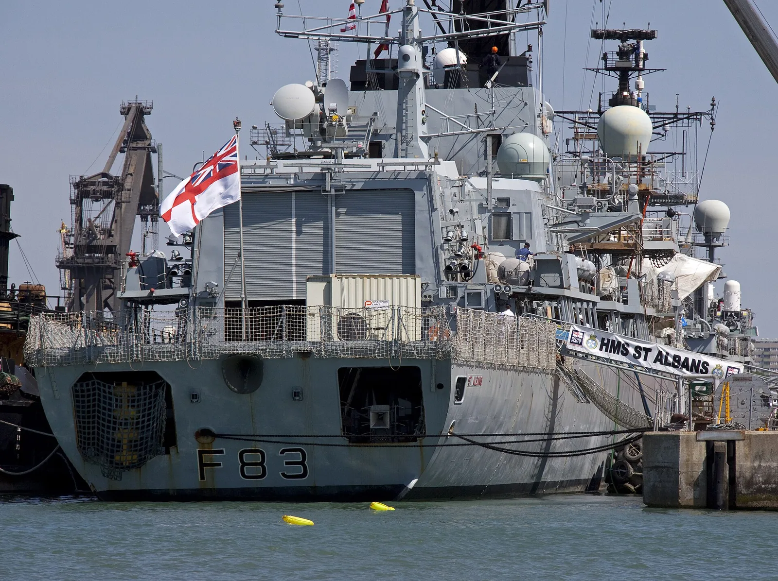 HMS St Albans F83 Stern