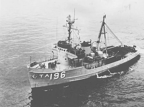 USS Mahopac (ATA-196) underway, date and location unknown. US Navy photo