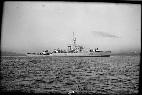 Photograph of British frigate HMS Loch More .