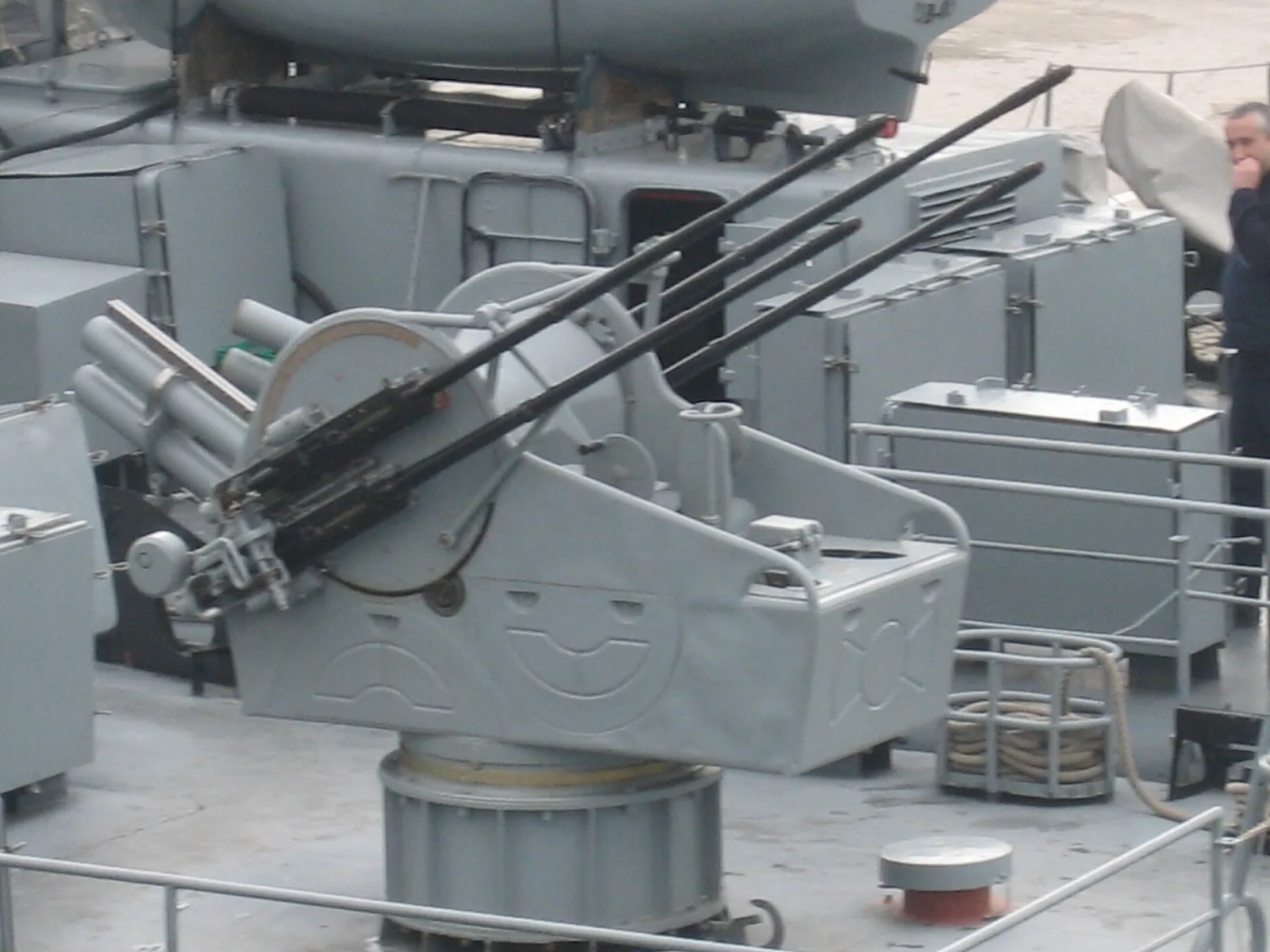 M71 Hispano 4x20 mm na krmi ophodnog broda OB-61 Novigrad