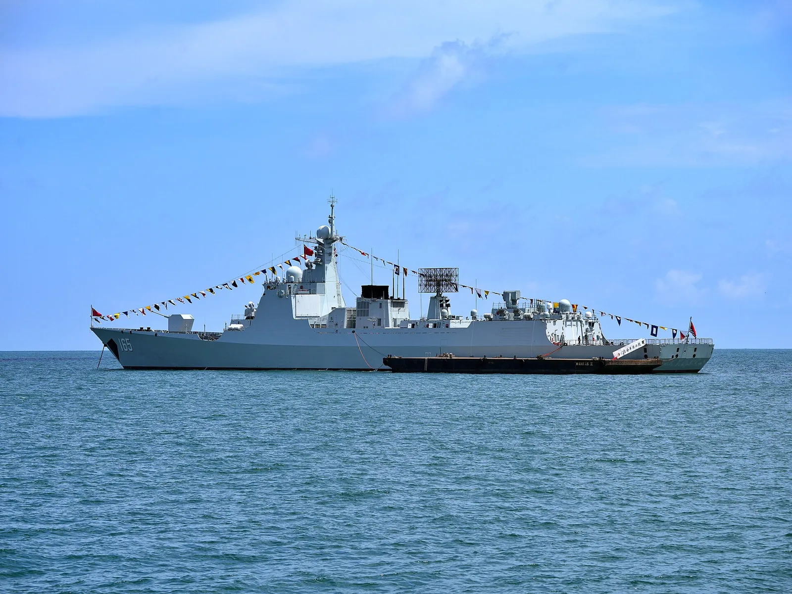 Type-52D destroyer Zhanjiang (165) in Langkawi for LIMA 2023