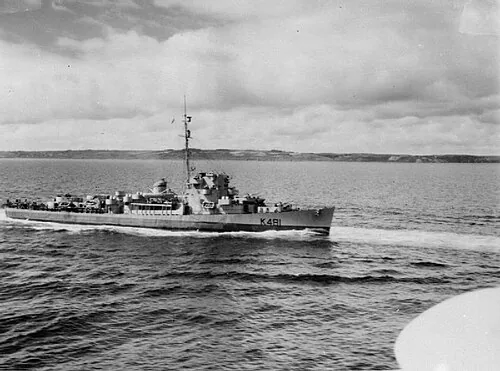 Photograph of Captain class frigate HMS Gore.