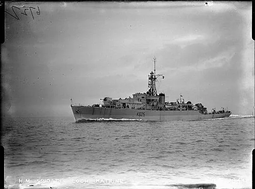 Photograph of British frigate HMS Loch Katrine .