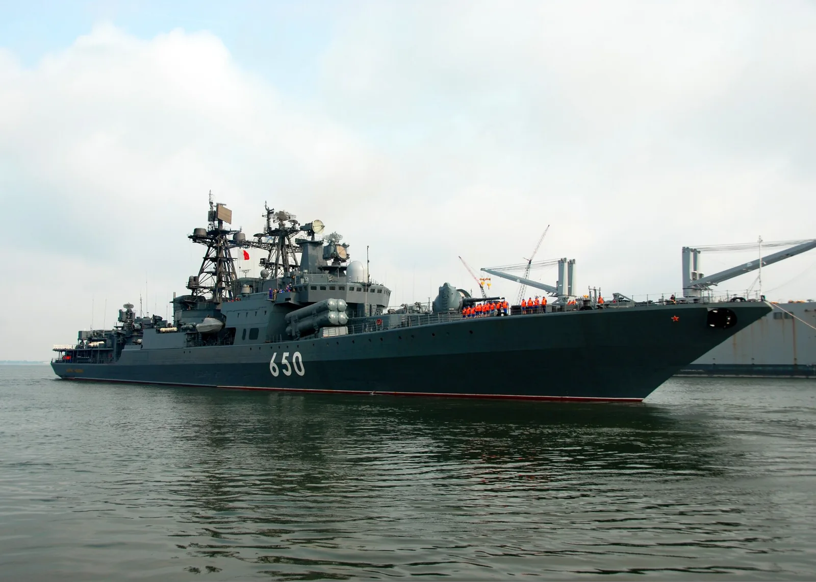 Admiral Chabanenko (DD 650) departs Naval Station Norfolk, Va., for the at-sea phase of FRUKUS 2011 June 27, 2011. FRUKUS stands for the participating countries: France, Russia, the United Kingdom and the United States.